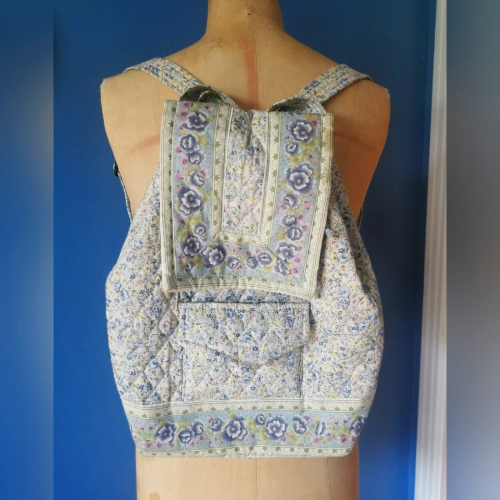 Floral Quilted Backpack